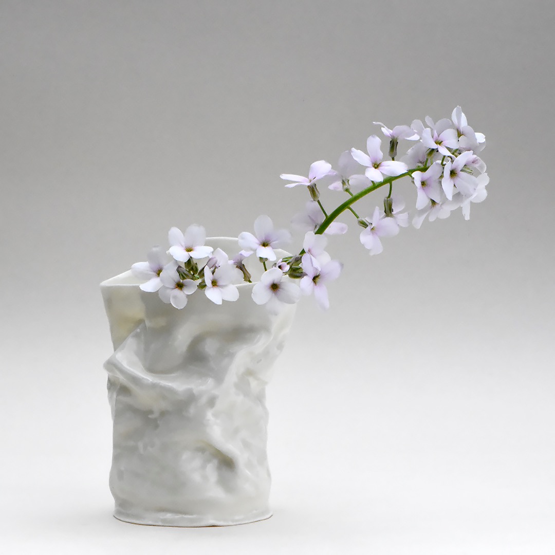 Porcelain Vase with Hesperis